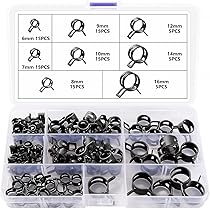 LNGJIN Benzin Schlauch Set - 2 Transparente PVC Schläuche 1,5m + 3m