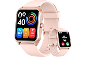 Tensky Smartwatch Donna Chiamata e Risposta 1,8" Uomo Orologio con Passwort, Musica, Giochi, 100+ Modalità Sportive, Cardiofrequenzimetro, SpO2, Monitoraggio del Sonno Smart Watch per Android iOS