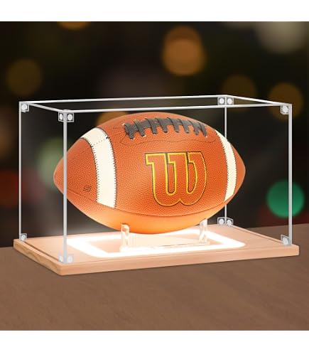Nonemey Baloncesto Vitrina con luz,UV Protegido acrílico Baloncesto Caja con Base de Madera,Vitrina para Memorabilia Deportes Autografiados Baloncesto Regalos,27x27x27 cm Nonemey Baloncesto Vitrina con luz,UV Protegido acrílico Baloncesto Caja con Base de Madera,Vitrina para Memorabilia Deportes Autografiados Baloncesto Regalos,27x27x27 cm