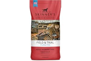 SKINNERS Skinner’s Field & Trial Muesli Mix – Complete Dry Adult Dog Food, For Fussy Eaters, Mixed Kibble for Variety, 15kg