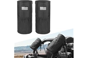 DSISIMO Multi-function Roll Bar Organizer Storage Bags Compatible With For 2007-2024 Jeep Wrangler JK JKU JL JLU Gladiator JT Roll Cage Cargo Saddlebags