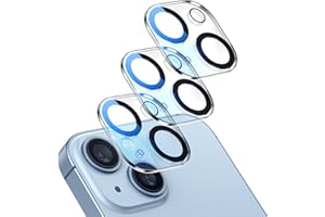 Giftorld [3-pak ochraniaczy na obiektyw aparatu zaprojektowany dla iPhone'a 13/13 Mini, szkło hartowane 9H, odporne na zarysowania, przyjazny dla obudowy, koło nocne, bez pęcherzyków powietrza HD