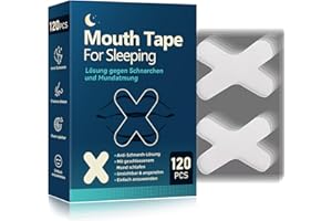 HEPHBOARD Mundpflaster Schlafen,120 Stück Mouth Tape for Sleeping, Anti Schnarch,Schnarchpflaster - gegen Schnarchen, Mundtapes zum schlafen,Mund Tape für weniger Schnarchen & besseren Schlaf durch Nasenatmung