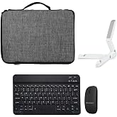 Microcase Ipad 6-7-8-9 Generation 10.2 inch Tablet Bag + Bluetooth Keyboard + Mouse + Tablet Stand - AL8112