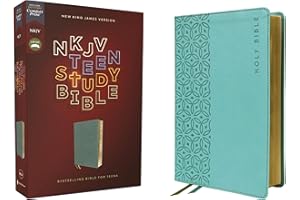 NKJV, Teen Study Bible, Leathersoft, Teal, Comfort Print: NKJV, Teal, Leathersoft, Teen Study Bible, Comfort Print