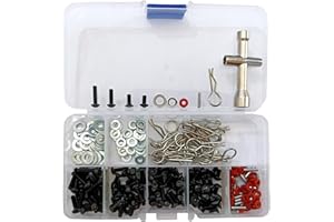 YIJIALINK 240-pièces Kit de Vis RC Outils de Réparation Matériel de Fixation pour Le Remplacement des Pièces de Voitures 1/10 RC