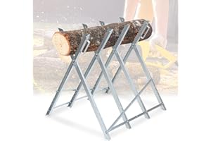 Yakimz Chevalet de sciage pliable - 81 x 80 x 80 cm - Avec capacité de charge de 150 kg - Pour travaux de scie à bois, bois de chauffage