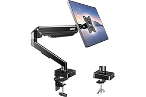 Acer Support Ecran PC, Bras Articulé à Ressort à Gaz, Compatible Moniteurs 17"-34", Capacité 2-9kg, Rotation 360°,VESA 75/100mm, Bras Ecran PC avec Gestion Câbles