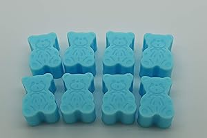 Rainbow Sensation 40 x Mini Teddy Bear Soaps - Baby Shower Favours PINK BLUE (Blue)