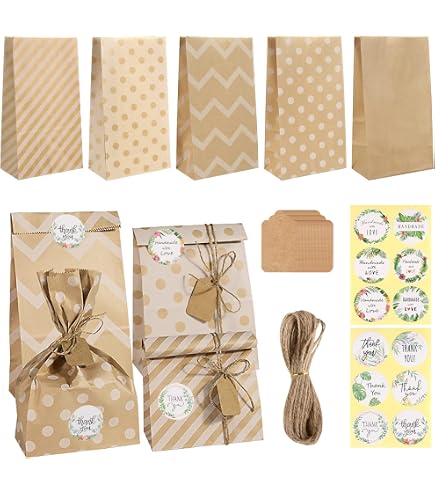24 Pezzi Scatole Regalo Di Natale,Scatole Natalizie Di Carta