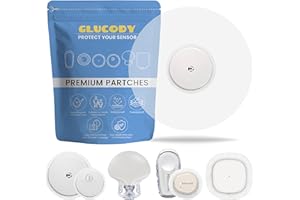 GLUCODY 10pc Parches Sensor Freestyle Libre 2 Hipoalergénicos, Impermeables, Transpirables Y Suaves Con La Piel/Marca Especializada En Parche Sensor Freestyle Libre 2 Complementos Diabetes