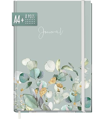 paper&you® notitieboek A5 gelinieerd met elastiek New Adventures 156 pagina's, 78 vellen - als journal, dagboek - duurzaam & klimaatvriendelijk