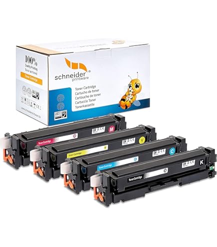 Set Toner Cf380a Cf381a Cf382a Cf383a Set Toner Compatibili Per HP CF380A ( 312A), 4 Colori, Resa 2400 Pagine - Perfetto Per LaserJet Pro M476dn, M476nw Cartucce CF380A CF381A CF382A CF383A - Foto 4