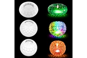 XINRANFF Moule Resine Epoxy Silicone pour Bougeoirs, Moule Silicone Resine Epoxy Moulage DIY Moule Resine Epoxy Bougeoirs pour Boîte à Bijoux, Rangement Cosmétique, Pot de Fleur, Décoration de Table