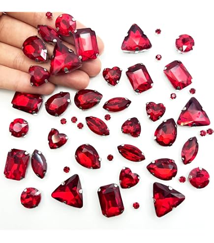 Lot De 500 Strass Thermocollants En Verre Rose Vif - Tailles Mélangées S06, S10, S16, S20 - Pour Tissu, Papier, DIY, Décoration - 7