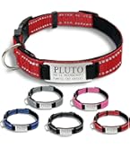 Collare Per Cani Personalizzato / Morbida Pelle PU, Nome E Numero Incisi Personalizzati - Italia - Foto 10