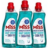 Miss Sıvı &Ccedil;amaşır Deterjanı Arap Sabunu + Soda Etkili 1.5 lt 3'l&uuml; | 3'l&uuml; Paket, Soda Etkili, Arap Sabunu, 1,5 lt