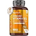 Vitamin B12 High Strength 1000mcg - 1+ Year Supply - 400 Chewable & Vegan Vitamin B12 Tablets - Sugar-Free Methylcobalamin - Vit B12 Supplement for Tiredness & Fatigue - Lemon Flavour - Made in The UK
