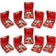 Saugat Traders Diwali Corporate Bulk Gifts for Employees, Clients - Pack of 10 Swastik Diya with Velvet Gift Box for Corporate Office, Family, Friends - Spiritual Housewarming Return Gifts