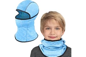 GOZINA Sturmhaube Kinder, Winter Winddicht Sturmmaske für Junge Mädchen 2-5 Jahre alt, Warm Balaclava Skimaske Kinder, Sturmhaube Mütze mit Halswärmer für Outdoor-Sport, Radfahren, Skifahren