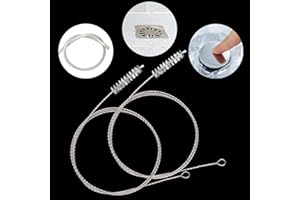 MYGEROMON Cepillo de limpieza flexible, 2 unidades para tubos con orificio de drenaje estrecho, 150 cm, cepillo de manguera largo, cepillo de drenaje para lavabo/frigorífico/acuario