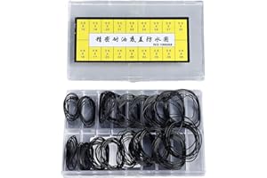 ZJchao Mira Anillos, Juntas de Reloj de Sello 180 Piezas O Junta de Relojes Anillo con Sellado de Goma para el Reloj Herramienta de Reparación de Relojes de la Cubierta Posterior 0.5 Mm 0.6 Mm