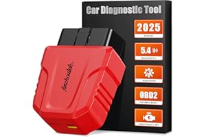 JINZHOUTEK OBD2 Bluetooth Auto Diagnostic Voiture: 5.4 OBD Outil Diagnostic sans Fil pour Valise Diagnostic Français Voiture Multimarque des Défauts Moteur avec Systèmes Diagnostique Complets - pour iOS Android