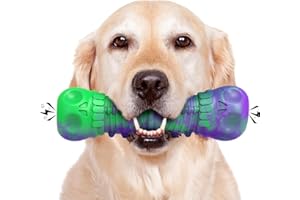 HETOO Zabawka dla psa, niezniszczalna, zabawka dla dużych psów, zabawka do żucia, do agresywnego żucia, wytrzymała, trwała, naturalny kauczuk, zabawka do żucia dla średnich i dużych psów