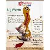 Big Worm Sesli Peluş Kumaş Kedi Oyuncağı Matatabi İ&ccedil;erikli (Kedi Nanesi-Otu İ&ccedil;ermez)