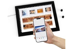 ‎JHFART Magnetisch Diascanner Ultradünner Dimmbar LED Leuchtplatte- 21 x 15 Zentimeter-5600K - Hintergrundbeleuchtung zum Umwandeln von 35mm Dia und Negativ in digitales Bild