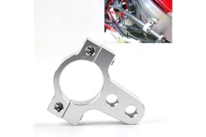 LONGHAO Ammortizzatore sterzo moto stabilizzatore kit di montaggio – ammortizzatore universale con fascetta accessori – 26/27 mm supporto stabilizzatore sterzo