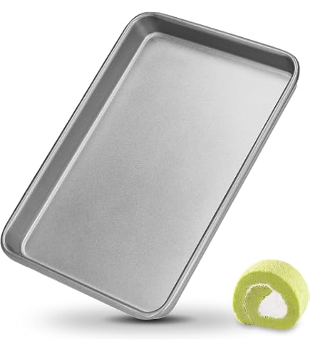 Teglia Quadrata Antiaderente In Acciaio Al Carbonio - 6,7-9,3 Pollici, Per Torte, Pane, Barbecue, Impilabile