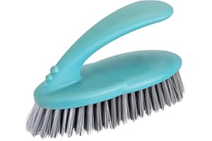 VIGAR 783 Brosse de Nettoyage Multifonction pour vêtements, avec poignée Ergonomique et Poils durs, PP, Bleu, 16 x 7 x 9 cm