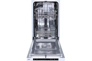 SIA 45cm Integrated Slimline Dishwasher, 10 Place Settings 5 Programmes - SBID45