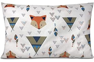BALBINA Kinder Kissenbezug Kissenhülle Baumwolle Dekokissen Kinderzimmer (Fuchs Tipi, 40x60 cm)