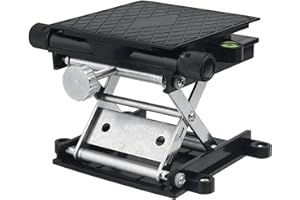 YUECOOM Table élévatrice De Laboratoire, Plate-forme De Levage Scientifique Rotative à Nivellement Automatique En Aluminium, élévateur De Cric De Laboratoire Stable Et Durable Pour Laboratoire Physiqu