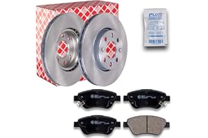 LOTT-AUTOTEILE 2x Bremsscheibe Ø257mm Vorderachse innenbelüftet + Bremsbelagsatz Beläge mit akustischer Verschleißwarnung Set vorne