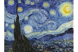 1art1 Vincent Van Gogh Poster Nuit Étoilée, 1889 Affiche Reproduction 80x60 cm