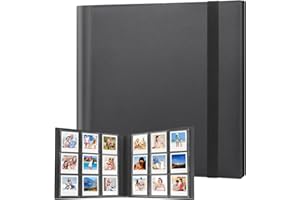 VEICEVOL Photo Albums for Polaroid Go Instant Mini Camera, 432 Pockets Photo Album for Polaroid Go Film and Polaroid Go Camera (Black)