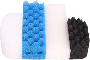 INGVIEE Compatible Paquete de Valor para Fluval 206 207 Filtro (3X Almohadillas de Poliéster, 2X Bio Foam, 1x Bio Foam Plus, 2X Bio Foam MAX)