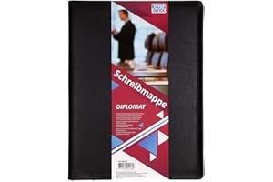 ‎TIPTOP OFFICE TIPTOP OFFICE Schreibmappe"Diplomat" DIN A4, Schwarz, 405118