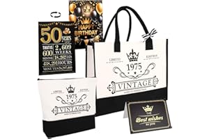 Zidoley 60. regalo de cumpleaños para mujeres 1965 bolsa muerta equipo de viaje, 60 cumpleaños para madre esposa amigos, bolso y bolsa de cosméticos y póster de cumpleaños regalo paraVendimia 1965