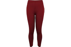 PURPLE HANGER New Ladies Plus Size Stretch Jersey Leggings Womens Plain Elasticated Trousers Long Pants