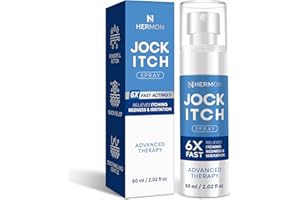 Hermon Jock Itch Spray for Men: Powerful Treatment for Jock Itch - Extra Strength Spray Liquid Provides Soothing - 2.02 Fl Oz (Pack of 1)