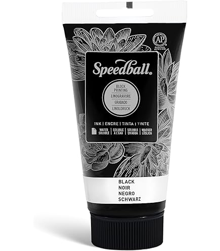 Inchiostro Per Stampa A Rilievo Speedball - Nero 226.8g, A Base Olio - Foto 5