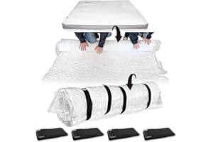 Exquilnova Worki próżniowe do materacy z 4 pasami napinającymi, torba na przeprowadzki Worki próżniowe do materacy Torba przechowywania, materac piankowy materacy