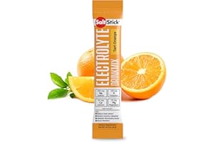 SaltStick DrinkMix, Zero-Sugar Electrolyte Powder for Rehydration, Muscle Cramp Relief, Sports Recovery & Performance, 12 Single Serving Packets, Tart Orange