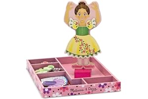 Melissa & Doug Nina Ballerina Magnetic Wooden Dress-Up Doll | Pretend Play Toy | Cognitive Skills | 3+ | Gift for Boy or Girl