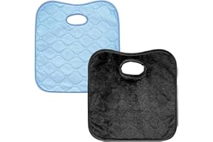 REBUCINA 2pcs Car Seat Potty Training Protector, Potty Training Car Seat Protector, 32 * 30cm Car Seat Protectors for Child Seats, Reusable, Suitable for Child Safety Seats, Sky Blue, Black