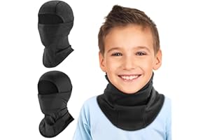 HEGCOIIE 2 Stück Kinder Sturmhaube Winter Winddicht Thermo Balaclava Gesichtsmaske Skimaske Sturmmaske für Jungen Mädchen Outdoor Sports Radfahren, Skifahren, Fahrrad
